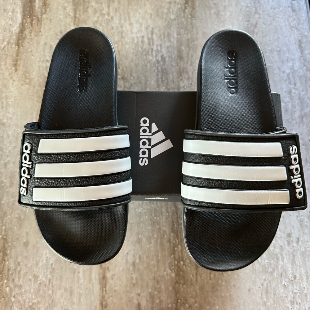 Adidas Adilette Comfort Adjustable Slides Size 8 Men - New (women 9-9.5)